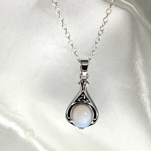 AVI Dainty Moonstone & Sterling Silver Necklace